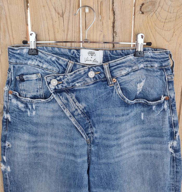 Jeans Mary Boyfit Destroy Par Le temps Des Cerises Et Véronika Loubry Taille 27 - photo numéro 3