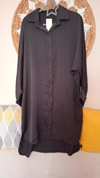 Chemise  robe satinée