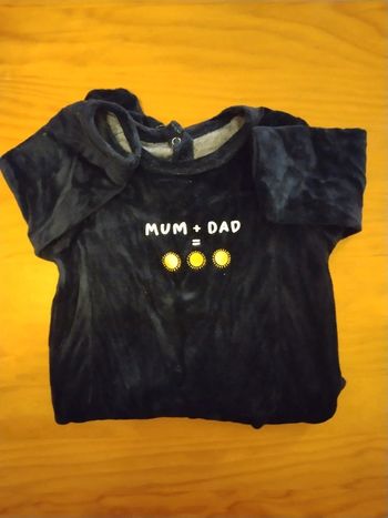 Pyjama Verbaudet velours 9 mois