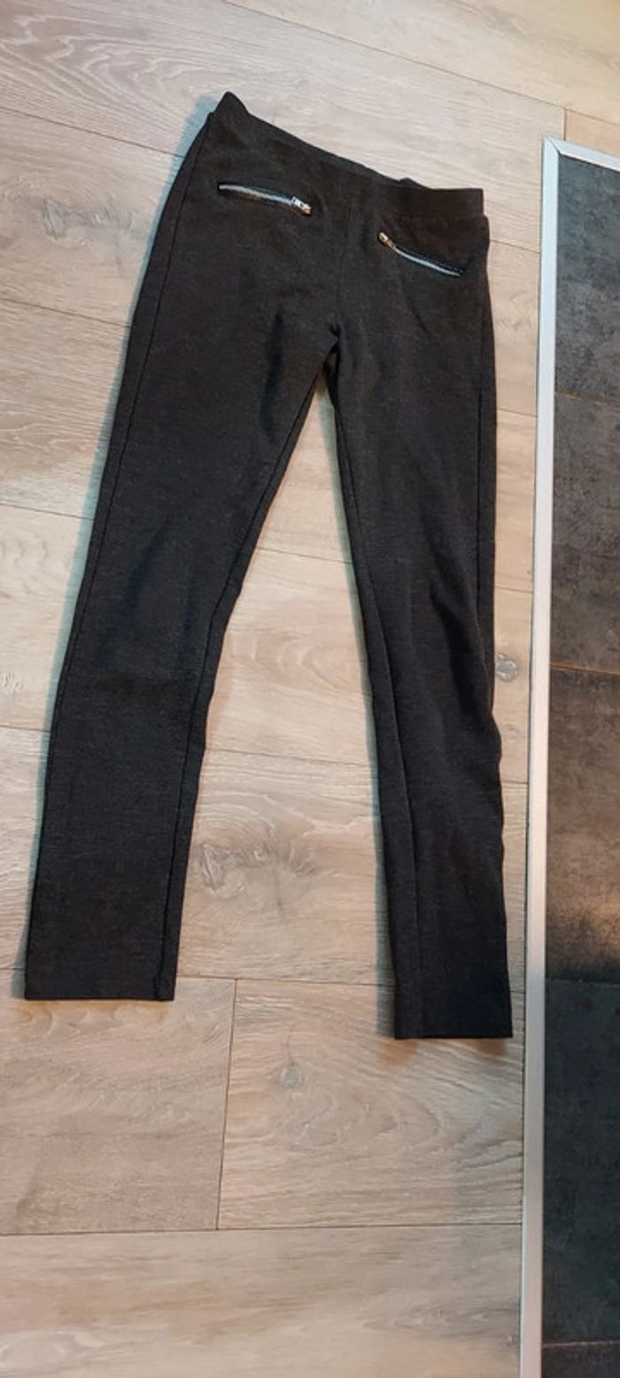 Legging gris épais, H&M, taille 14 ans ou S, peu mis