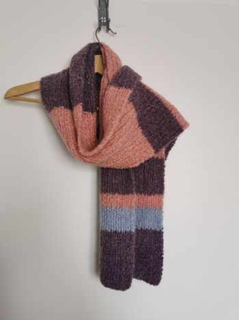 Echarpe tricotée main - laine mohair