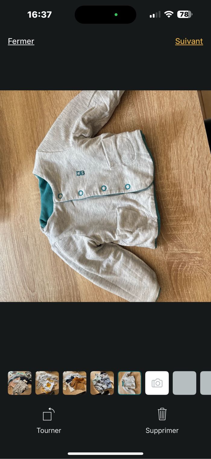 Lot 24 vêtements bébé garçon 1 Mois - photo numéro 5