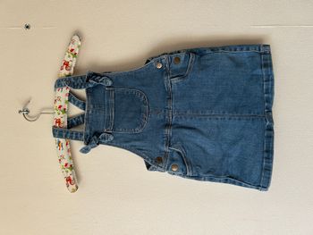 Robe salopette en jean bébé 23 mois