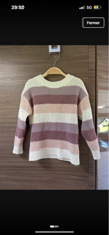 Pull haut à manches longues enfants fille