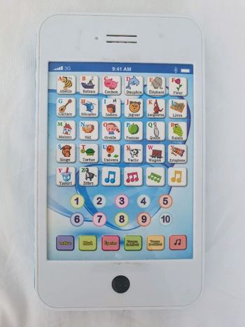 Tablette électronique lettres et chiffres Gifi