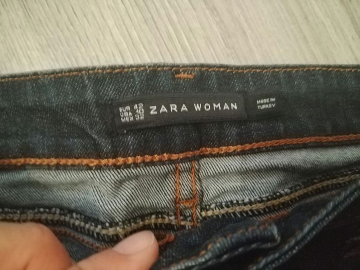 Jupe courte en jeans zara women taille L - photo numéro 4