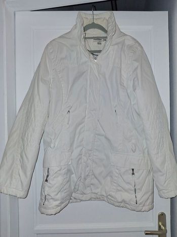 Manteau d’hiver blanc INDIGO – Taille 40 – Chaud & Confortable