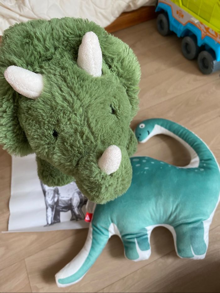 Lot de deux peluche et une affiche dinosaure - photo numéro 5