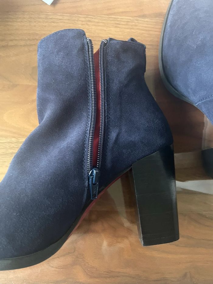 Bottines daim bleues Alejandra Cuplé - photo numéro 3