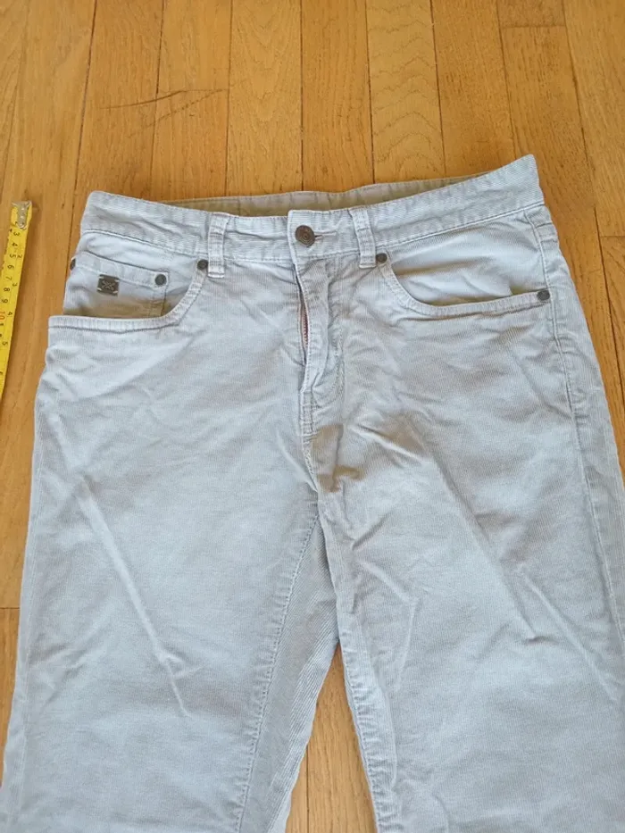 Pantalon homme effet velours cottelé Jules Straight taille 36 (W27 L34) - photo numéro 4