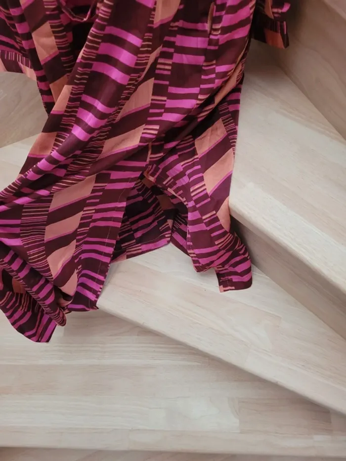 Robe chemise longue fluide taille L - photo numéro 4