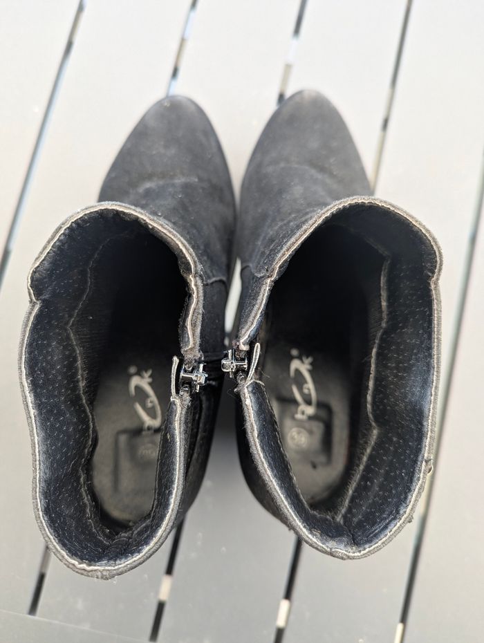 Paire de bottines compensées BNK bon état taille 39 - photo numéro 5