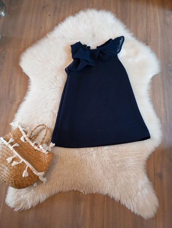 Kiabi 👗 petite robe fluide marine 2 ans idéale cérémonie