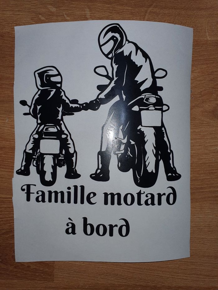 Stickers motard à bord - photo numéro 2