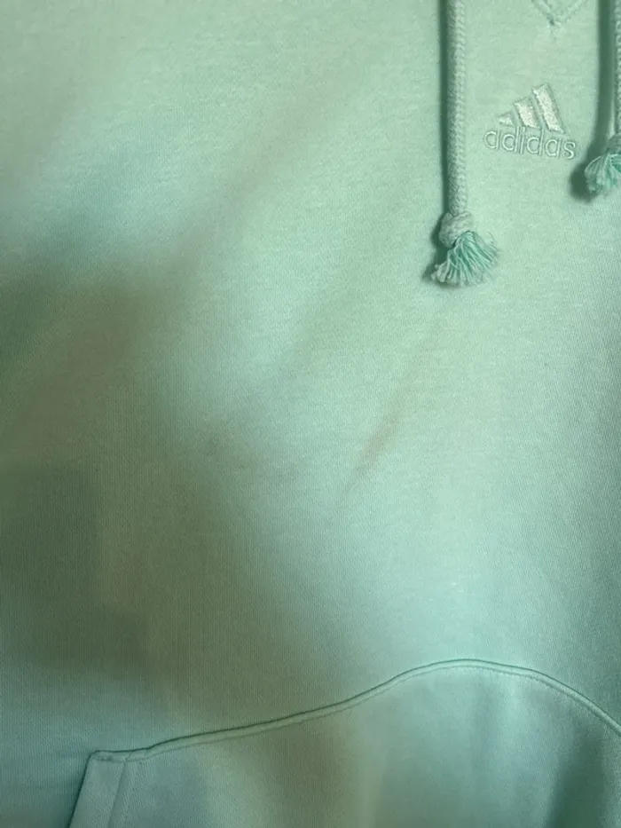 Sweet à capuche hoodie Adidas menthe XL - photo numéro 4