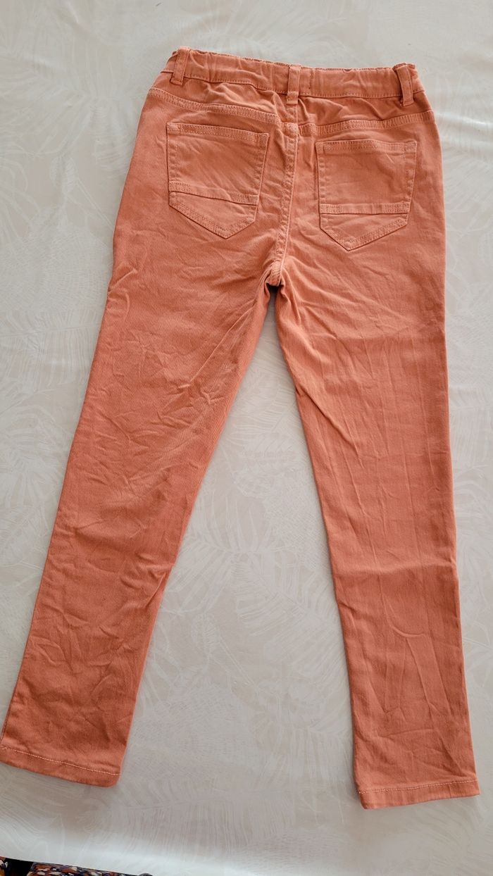 Pantalon jean rose taille réglable taille 9-10 ans - photo numéro 6