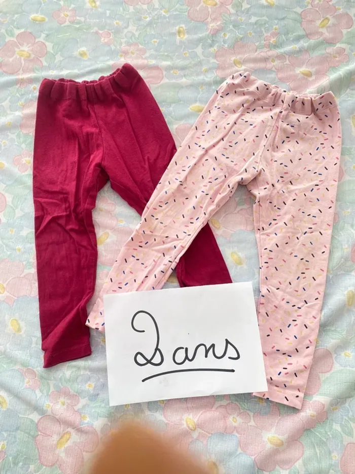 Lot de 2 legging 2 ans