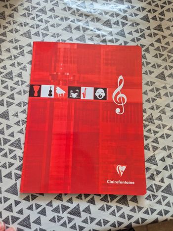 Cahier musique et chant