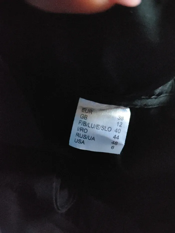 Chemise noir manche longue taille 38 - photo numéro 6