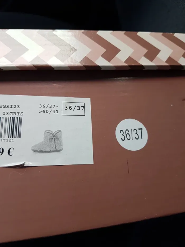 Chaussons fourrés  cosy time  36-37 - photo numéro 7