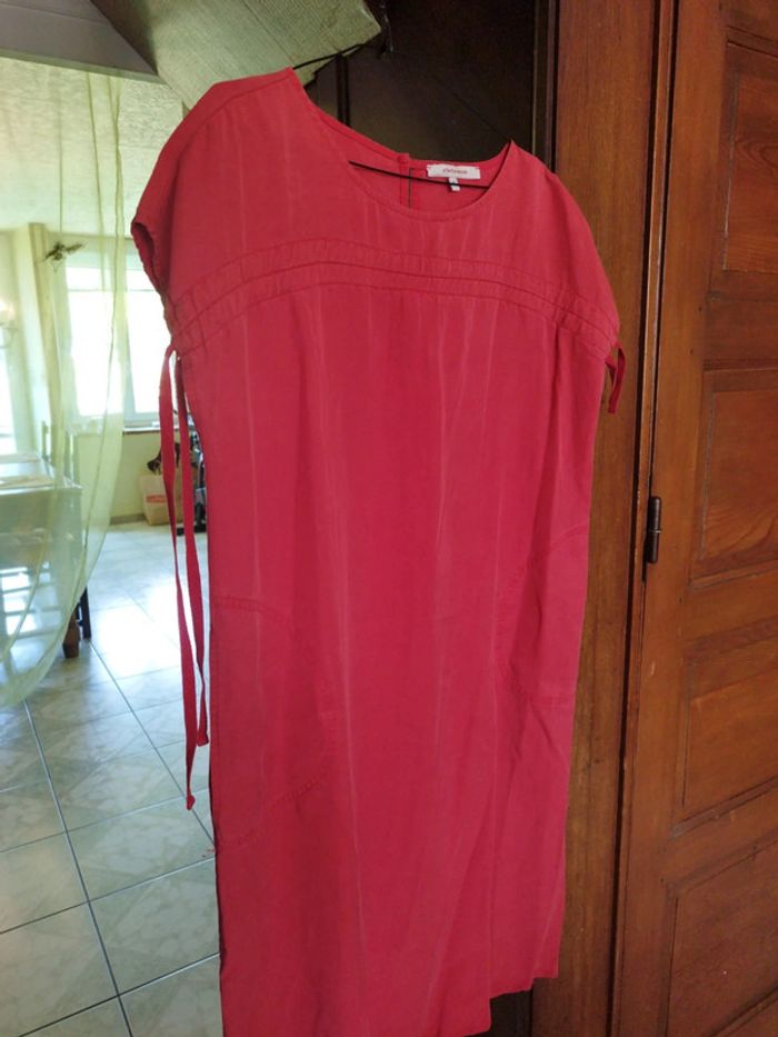 Robe rouge Fée Maraboutée poches vintage S/36 - photo numéro 2