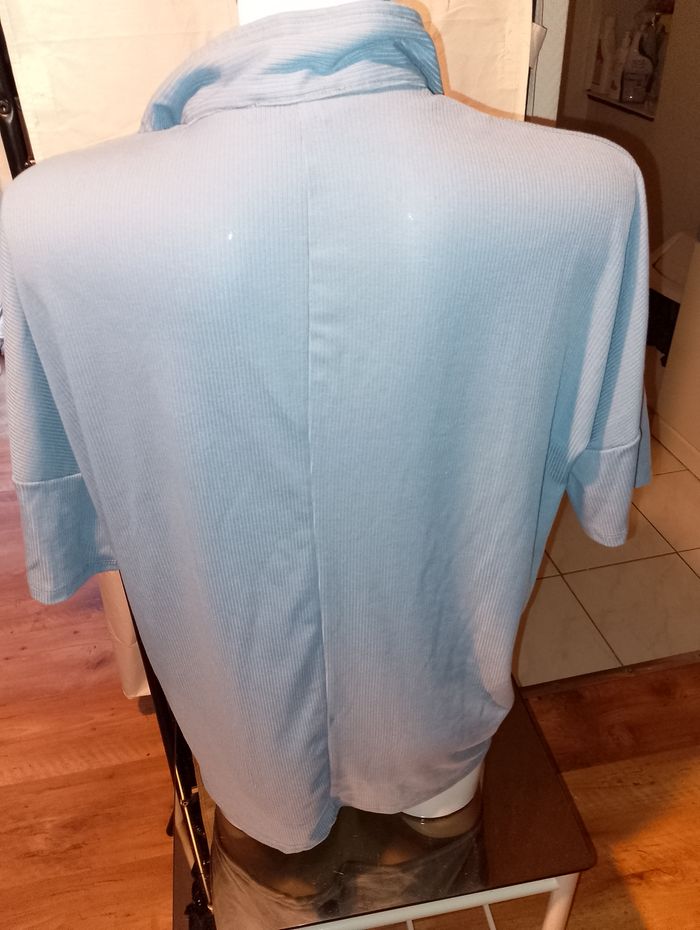 tee shirt bleu ts - photo numéro 2