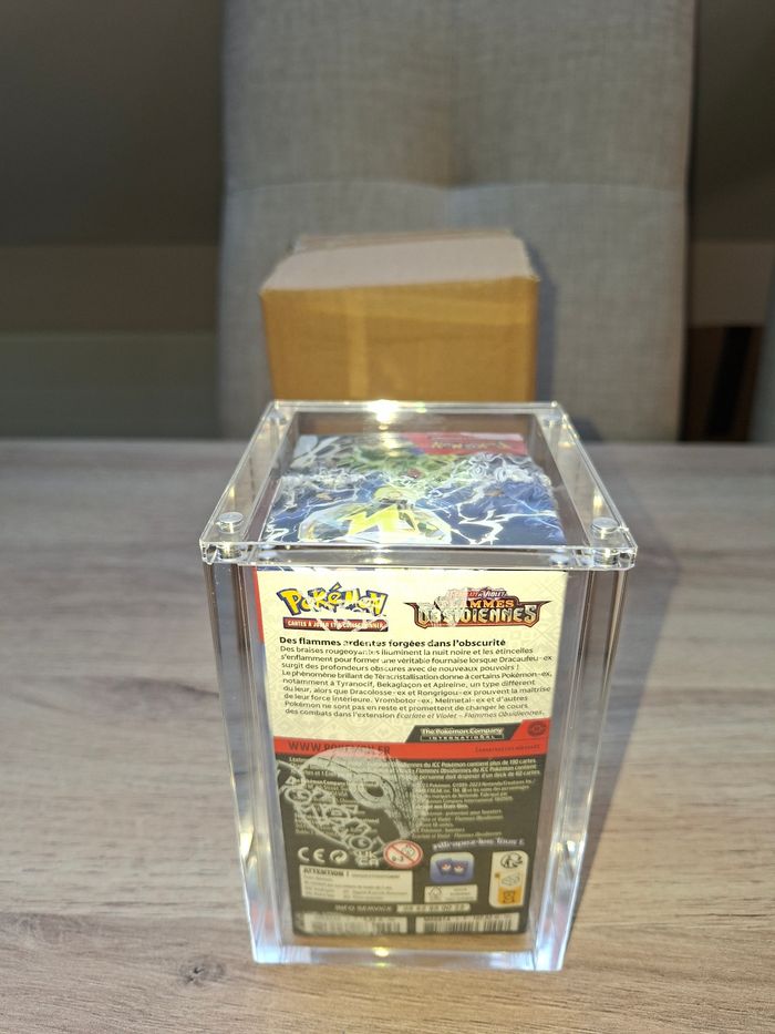 Protection acrylique demi display Pokémon aimantée épaisse 8mm de qualité premium - photo numéro 2