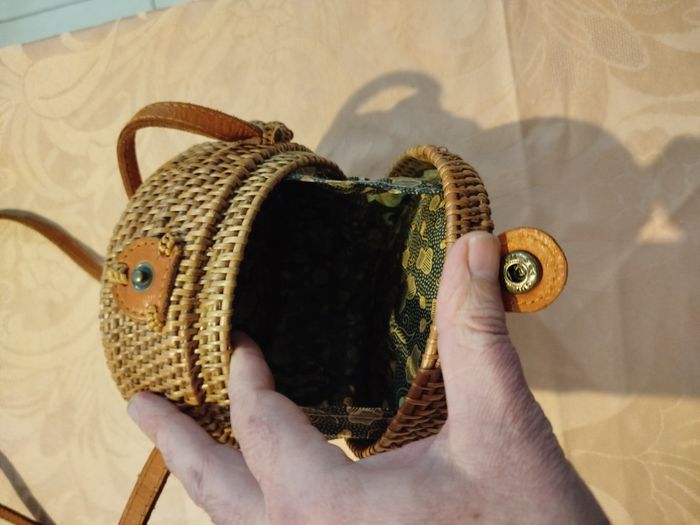 petit sac en osier - photo numéro 3