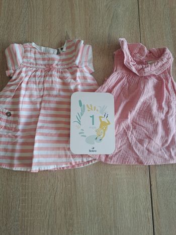 Lot de 2 robes kiabi 1 mois 