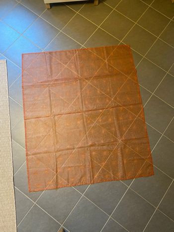 Nappe orange 118x139 pailletée