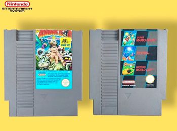 Lot 2 jeux Nintendo NES Adventure Island 2 + cartouche officielle 3 en 1