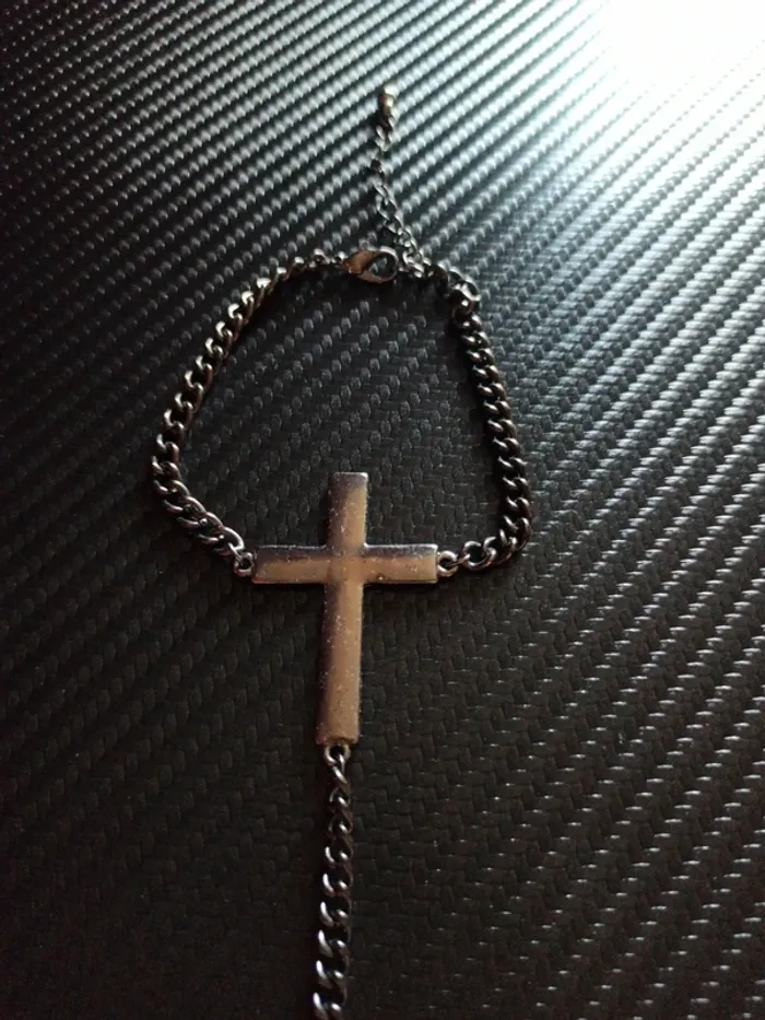 Bracelet / bague croix - photo numéro 5