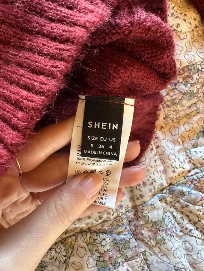Pull bordeaux femme shein - photo numéro 5