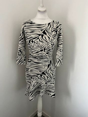 Robe zébrée cintrée Bash S