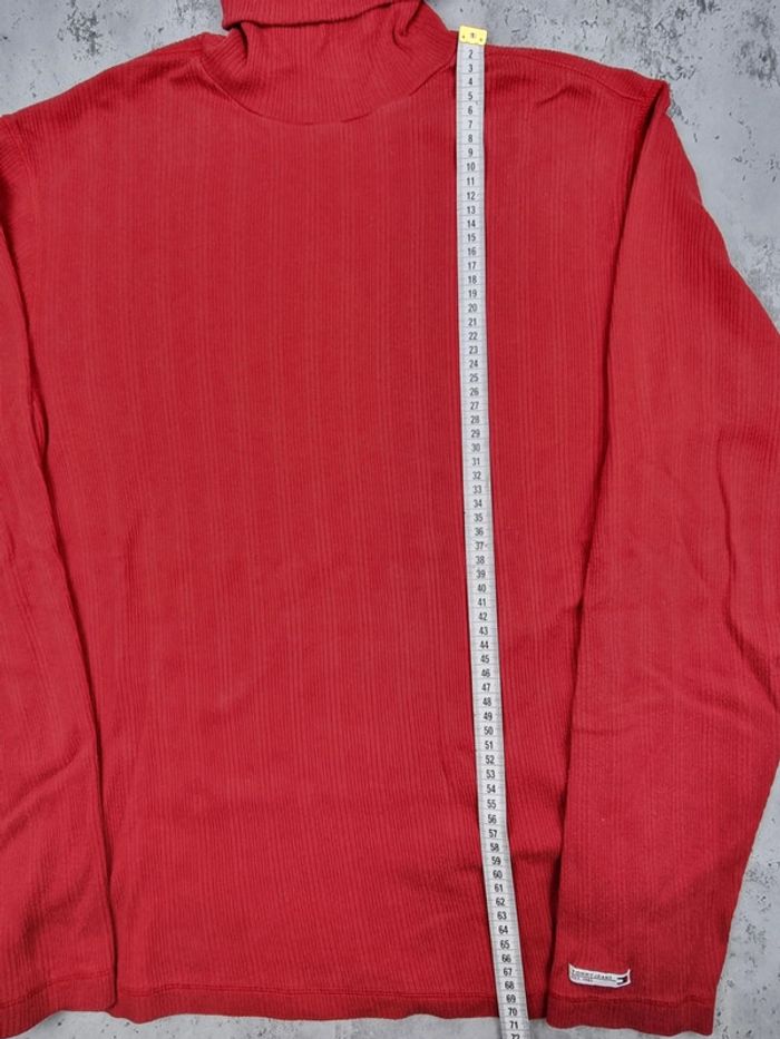 Pull fin col roulé Tommy Jeans rouge – Taille M Femme (mesures en photos) - photo numéro 11