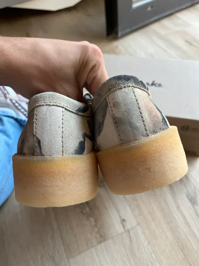 Clarks Wallabee Cup Off White Camo Taille 42,5 - photo numéro 3