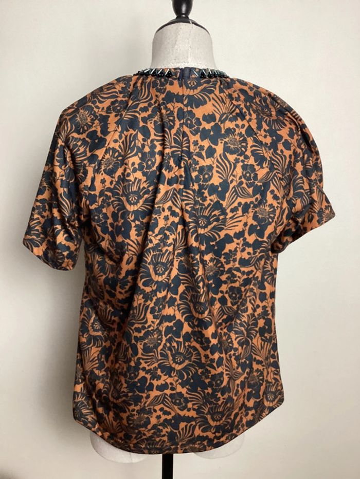 Blouse marine et orange Bimba y Lola 36 - photo numéro 4