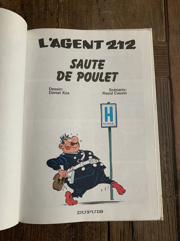 BD - l’agent 212 numéro 14 saute de poulet Dupuis 1993 - photo numéro 2