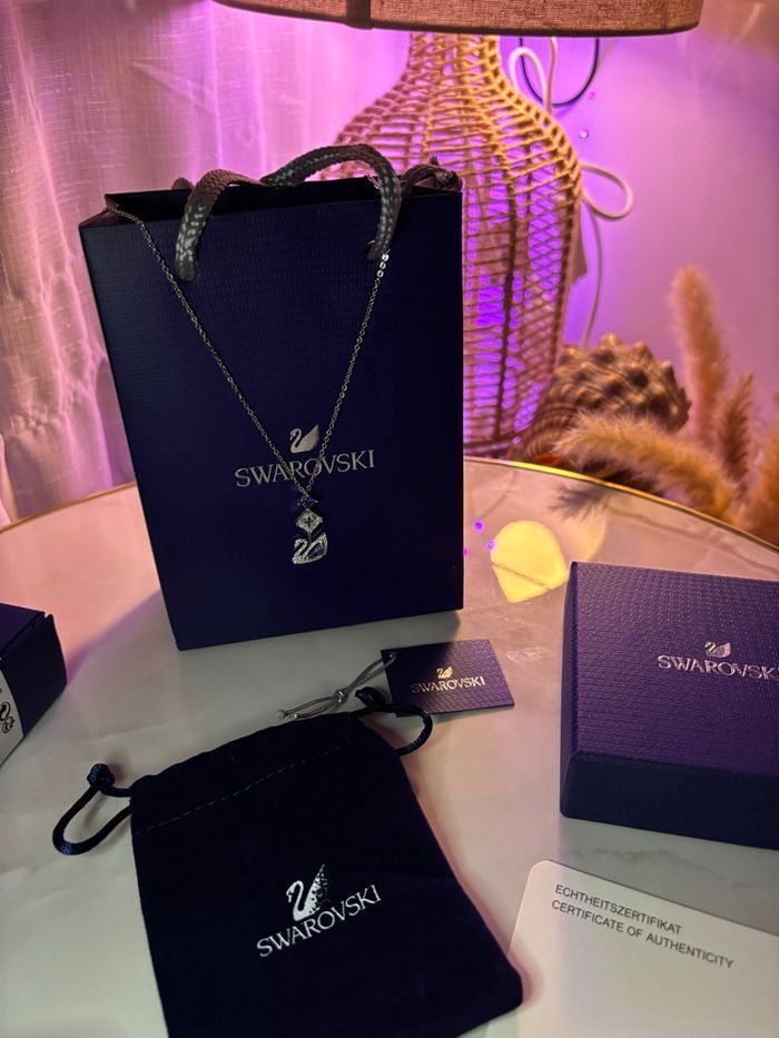 Collier Swarovski Cygne – Argenté – Authentique – Neuf - photo numéro 3