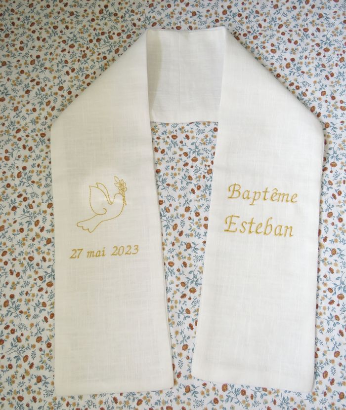 Étole de baptême - photo numéro 2