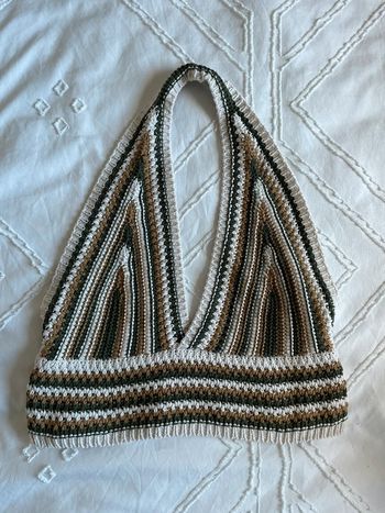 Top en crochet dos nu