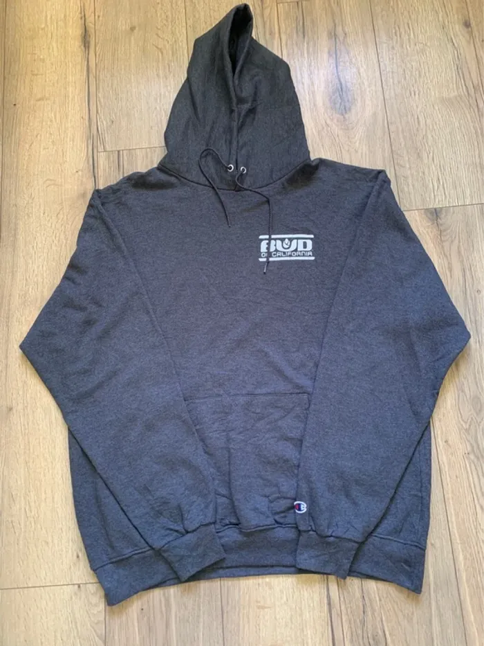 Sweat à capuche Champion Gris foncé « Bud of California » Taille XL - photo numéro 4