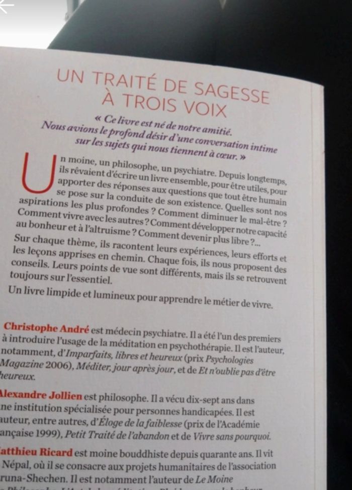 Un traite de sagesse a trois voix - photo numéro 2