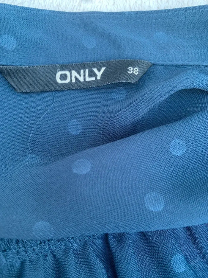 Blouse Only bleu manches longues taille 38 - photo numéro 8