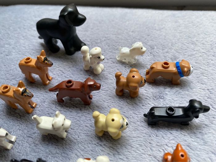 Lot de 22 chiens lego différents (dogs), plusieurs races de chiens - photo numéro 5
