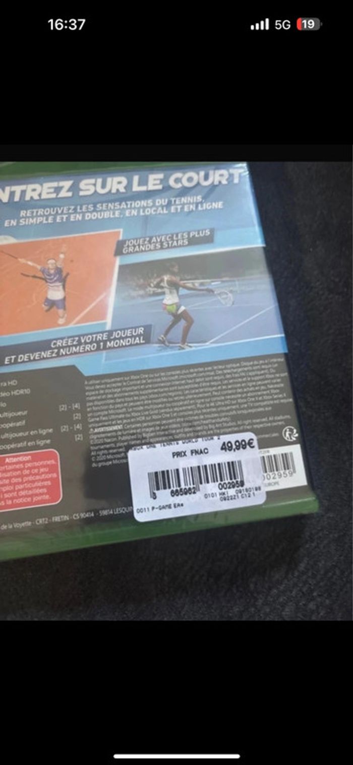Tennis World Tour 2 – Xbox One – Neuf sous blister - photo numéro 2