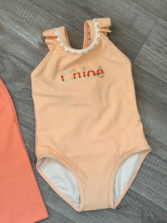 Robe et maillot de bain bébé fille 6 mois Chloé - photo numéro 3