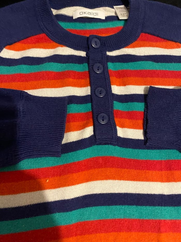 LOT 2 PULLS GARÇON 8 ANS (126 CM) - Okaïdi et Tricot Chaud Hiver - photo numéro 4