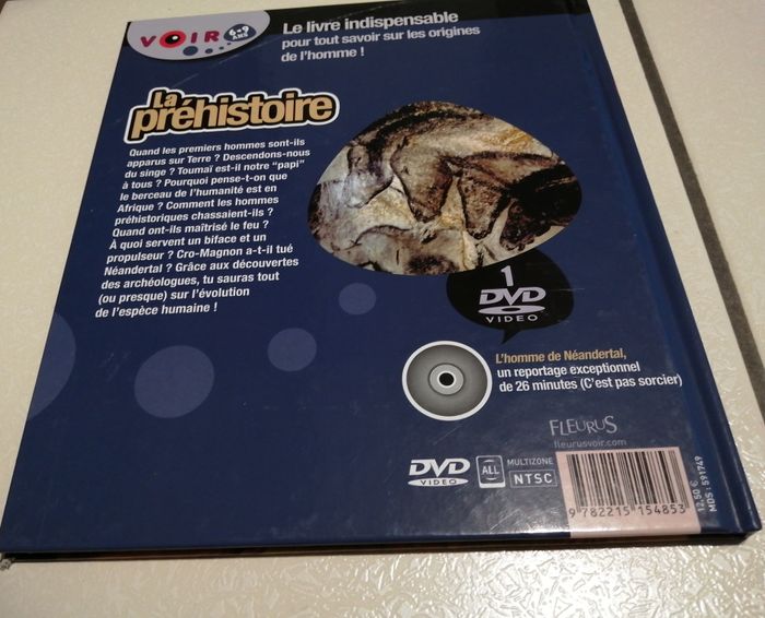 Livre - La Préhistoire (voir 6-9 ans)- Livre + dvd NEUF - photo numéro 2