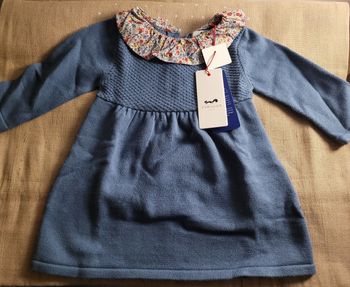Robe en laine et col liberty